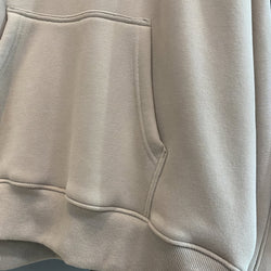 Oversized Solid Fleece Pullover Hoodie - IMG