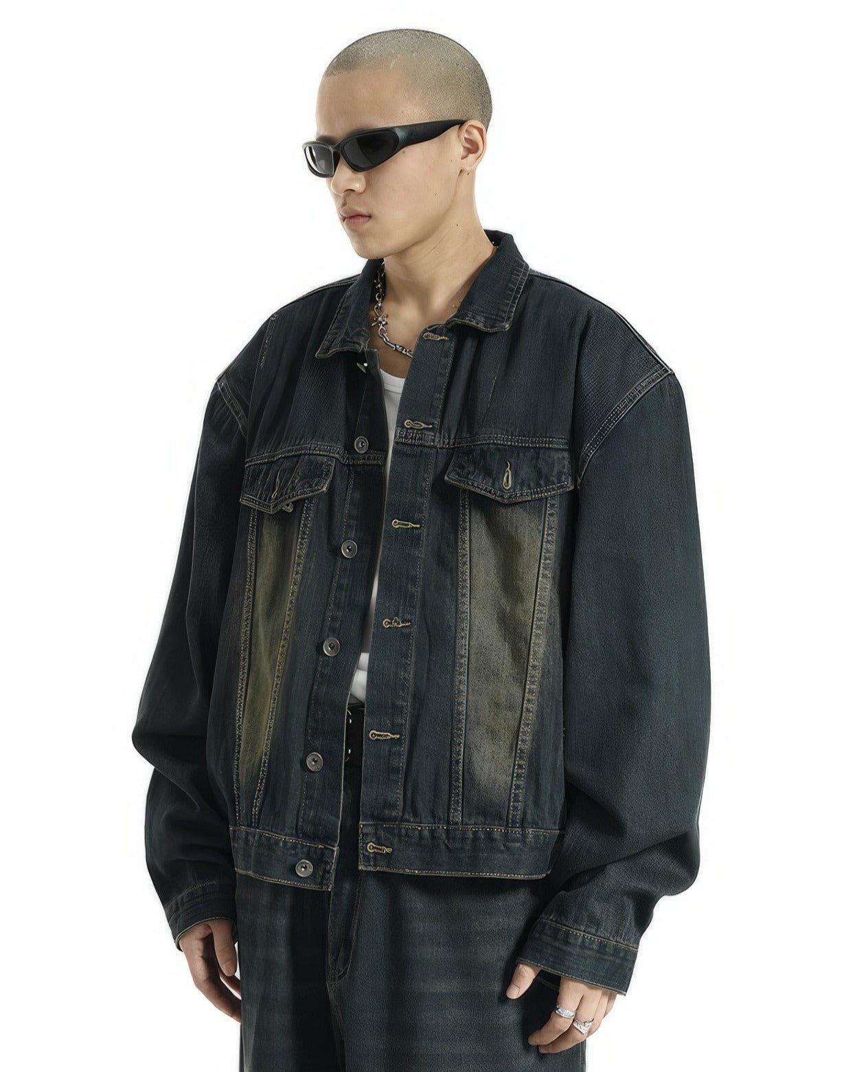 Oversized Denim Jacket in Black - Acne Studios