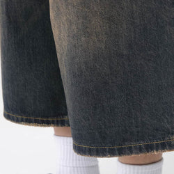 Retro Distressed Hip-Hop Denim Baggy Shorts - IMG