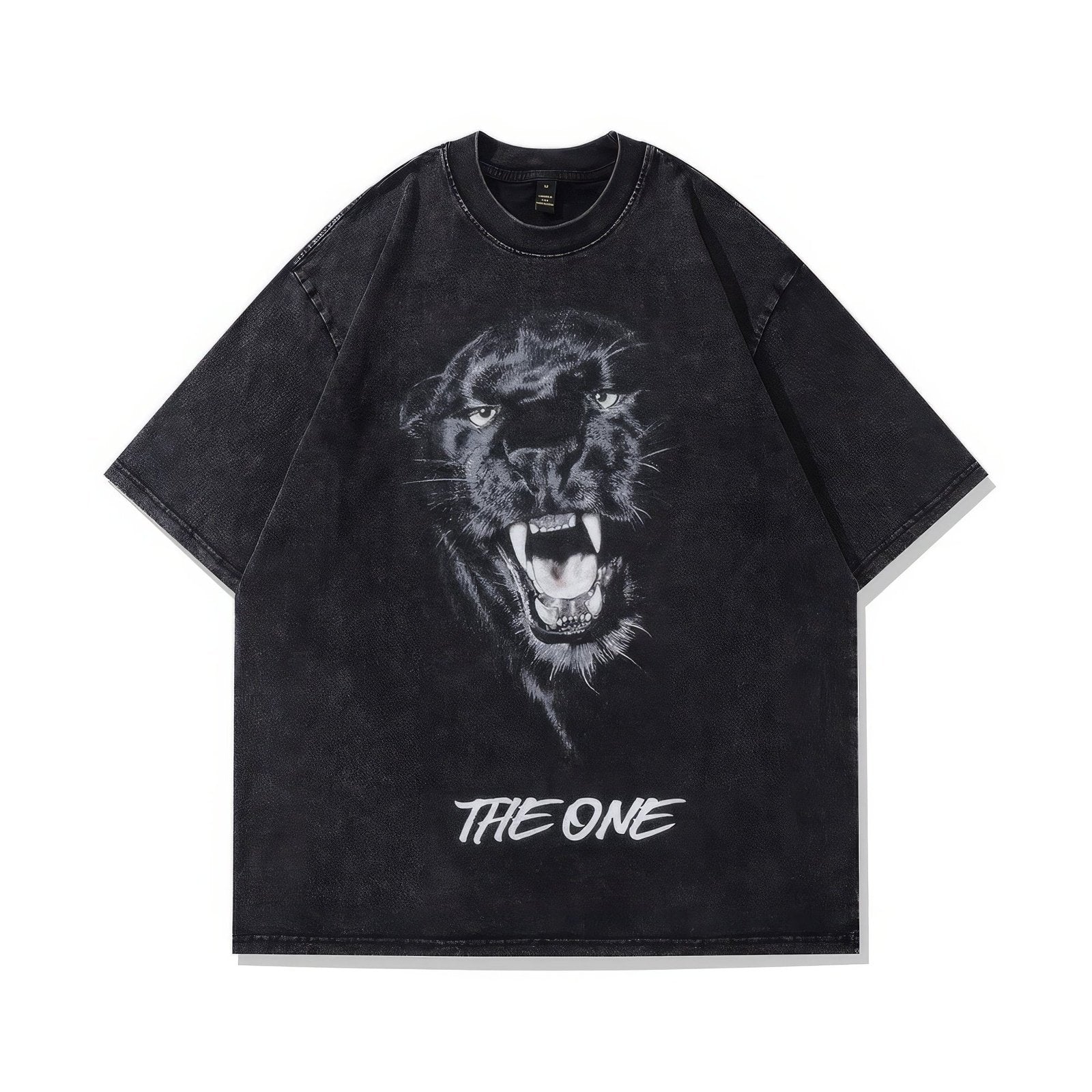 The Black Panther Oversized Washed T-Shirt - Starphase